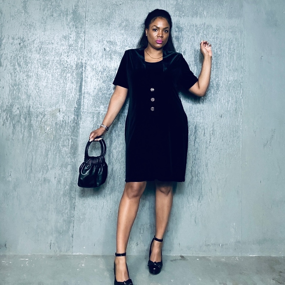 Northern Traditions Vintage Velvet Dress, Fits L/XL